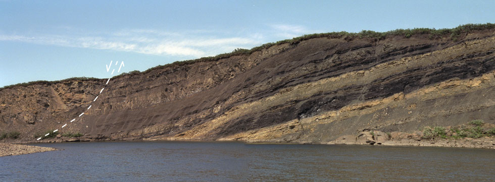 Field photo of the Kukpowruk 96-2 section.