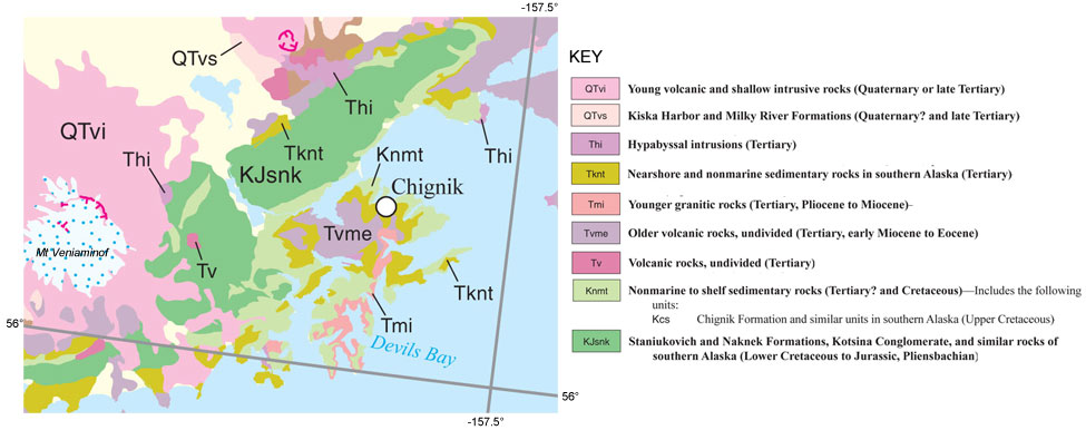 Geologic Map of the Chignik area