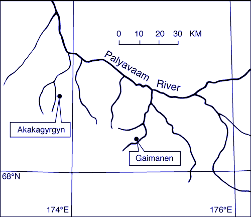 Chauna Region locality map