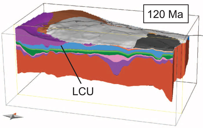 3D Model of Northern Alaska Geology, 120 Ma